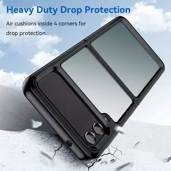 Противоскользящий тонкий модный складной чехол для Samsung Galaxy Z Flip4 Flip 4 Flip3 Flip 3 5g Zflip4, защитный чехол от царапин for Samsung Z Flip 4 серый