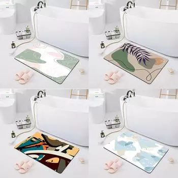 Противоскользящий впитывающий коврик для ванной комнаты, коврик для входной двери, коврик для душа в ванной комнате, пол в спальне, кухонный коврик 40x60cm