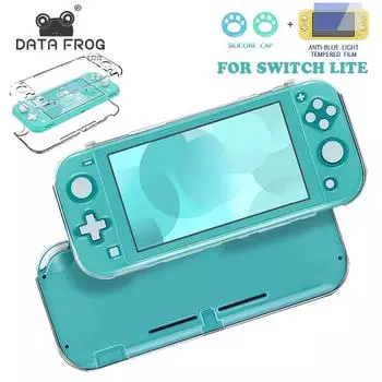 Противоскользящий защитный чехол DATA FROG для игровой консоли Nintendo Switch Lite, полное покрытие, чехол с кристаллами для NS Lite, аксессуары