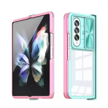 Противоскользящий защитный чехол для камеры Samsung Galaxy Z Fold 4 5g Fold4 Zfold4 Нескользящий прозрачный акриловый чехол для телефона Funda for samsung Z Fold 4