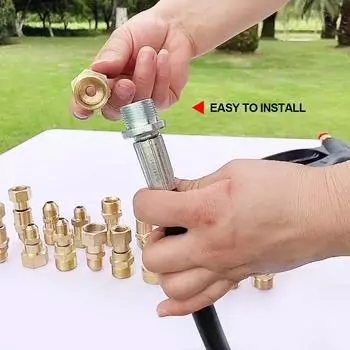 Противоскручивающийся соединитель для моющего пистолета и шланга M22 M14 G1/4 G3/8 поворотный фитинг-адаптер