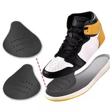 Противосминающаяся обувь из пеноматериала для мужчин и женщин, комплект «деревья», сохраняющий форму, носок, защитные аксессуары для кроссовок, удлинитель, уход за растяжками Black Men size