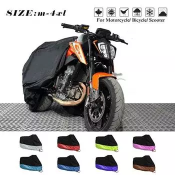 Противоснежный непромокаемый солнцезащитный защитный чехол, водонепроницаемые уличные пылезащитные чехлы для мотоциклов, велосипедов и велосипедов L чёрный