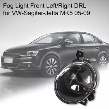 Противотуманная фара передняя левая/правая DRL 1KD941700 1KD941699 для VW-Sagitar-Jetta MK5 Left чёрный