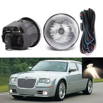 Противотуманные фары для Chrysler 300C LX 2004-2012 Фара противотуманная фара галогенная противотуманная фара автомобильные лампы дальнего света жгут проводов переключатель комплект left and right