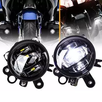 Противотуманные фары E9 Mark для Honda GL1800 Gold Wing 2002-2017 LED Waterpr Spotlight Projector Auxiliary Far Lamp чёрный