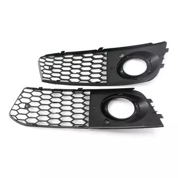 Противотуманные фары с шестигранной сеткой и открытой вентиляционной решеткой, замена воздухозаборника для A4 B8 RS4, стиль 09-12 style b чёрный