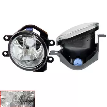 Противотуманные фары со стеклянной линзой Pikakyu совместимы с последними моделями автомобилей Toyota, переоборудованными в H16, совместимые с E Mark 66050 чистый