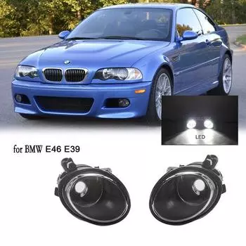 Противотуманные фары светодиодные противотуманные фары для BMW E46 M3 2002 2003 2004 2005 2006 противотуманные фары переднего бампера для BMW E39 M5 2001 2002 2003 автозапчасти No bulbs