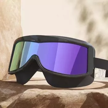 Противотуманные очки для плавания, модные красочные гальванические очки для плавания, защита от ультрафиолета, водонепроницаемые очки для плавания, очки для дайвинга Black-Colorful