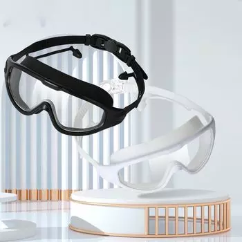 Противотуманные очки с большой оправой и плоскими линзами для дайвинга Очки для плавания Очки для плавания Очки для плавания белый