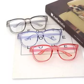 Противотуманные очки с плоской линзой, неполяризованный модный аксессуар чёрный