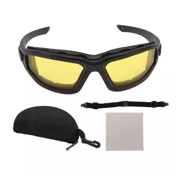 Противотуманные очки со слоистыми линзами, устойчивыми к царапинам, устойчивыми к ультрафиолетовому излучению, съемные очки с ремешком