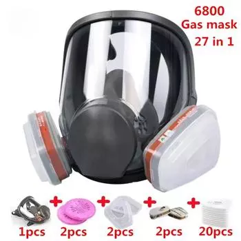Противотуманный полнолицевой респиратор, маска, промышленное покрытие, напыление, защитный фильтр, защита от формальдегида, 6800