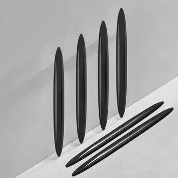 Противоударная полоса для двери автомобиля, силиконовая невидимая противоударная наклейка, используется для защиты от царапин и трения зеркала заднего вида сбоку 6pcs чёрный