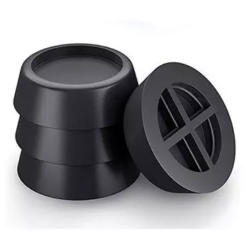 Противоударная резиновая ножка стола, универсальная мебельная влагостойкая подушка, 4 шт., подушка для стиральной машины, увеличивающая высоту коврик для ног 6.5*2*4.6cm чёрный