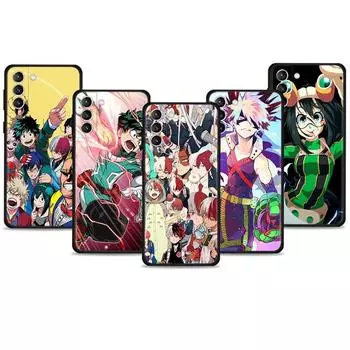 Противоударная задняя панель Funda Boku no Hero Academia для Samsung Galaxy S10e S21 Plus S8 S22 Ultra 5G S7 S10 S9 S20 FE 2022 Samsung S22 5G