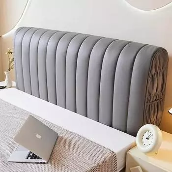 Противоударное полное покрытие с карманомВодонепроницаемый чехол для изголовья кровати King Size Queen Bed Single Quilted 120x70cm