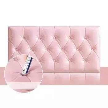 Противоударные пенопластовые обои, прикроватная наклейка, самоклеящаяся мягкая сумка, детская комната, 3D, трехмерная настенная наклейка розовый