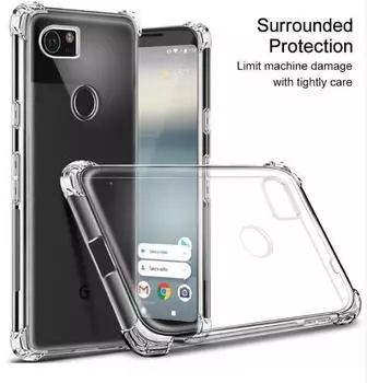 Противоударный 4-угловой чехол из ТПУ для телефона Google Pixel 6/3XL/2/2XL/Sharp Aquos S2 S3 R2/Oneplus 8 Pro 3 5T/Meizu 16th, защитный чехол For Google Pixel 2XL чистый