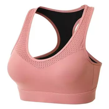 Противоударный бюстгальтер для бега с защитой от падения, жилет для йоги, высокопрочная задняя часть S чёрный