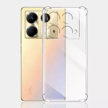 Противоударный чехол Airbag для Infinix Note 40 X6853 /Note 40 Pro 4G 5G Мягкий силиконовый чехол для телефона Infinix Note 40 Pro+ Plus Cover For InfinixNote40 4G