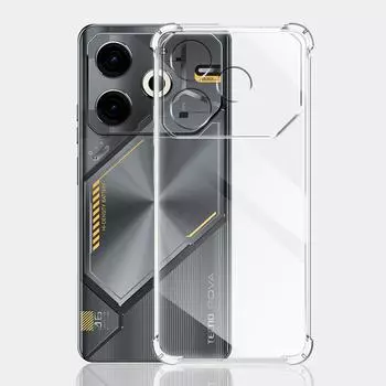 Противоударный чехол Airbag TPU для Tecno Pova 6 Neo Coque, прозрачный мягкий силиконовый чехол для телефона Tecno Pova 6Neo, защитный чехол, новый Funda For Tecno Pova 6 Neo