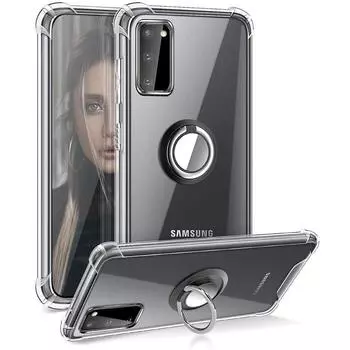 Противоударный чехол-держатель с подушкой безопасности для Samsung Galaxy S10 S9 S8 Plus Note 10 9 8 A51 A71 M31 A41 A21 A11 A30 A50, силиконовый чехол A50 A50S A30S красный