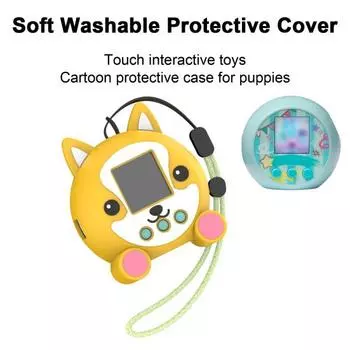 Противоударный чехол для интерактивной цифровой игрушки, силиконовый чехол, ударопрочный, износостойкий, простой в установке, силиконовый защитный чехол для Punirunes жёлтый