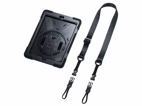 Противоударный чехол для iPad 10.2 дюйма (с ручкой, подставкой, ремнем) КПК-IPAD1617BK