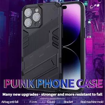 Противоударный чехол для iPhone 14 15 Pro Max, чехол для Apple iPhone 11 12 13 Mini XS XR X 6 7 8 Plus 6S, чехол для телефона, армированный жесткий чехол For iPhone 15 чёрный