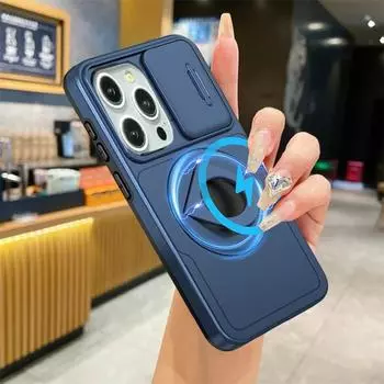 Противоударный чехол для iPhone 15 14 13 12 11 Pro Max XS Max 7 8 14 15 Plus с кронштейном и кольцом-подставкой, задняя крышка, чехол For iPhone 15 красный