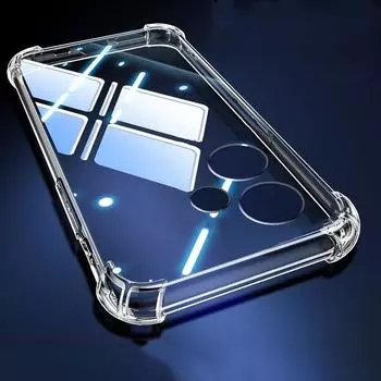 Противоударный чехол для iPhone Samsung Realme Xiaomi Redmi Poco Vivo OPPO Honor Tecno Infinix, прозрачные чехлы для телефонов Coque Funda Capa Carcasa Realme Note 50 прозрачный