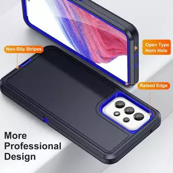 Противоударный чехол для мобильного телефона с защитой от падения для Samsung Galaxy A54 A14 A13 A53 5g A04s S22 Ultra S23 Plus for Galaxy S23 чёрный