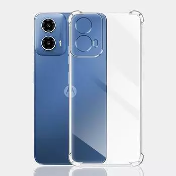 Противоударный чехол для Moto G34 5G, силиконовый мягкий прозрачный чехол для телефона Moto G34 5G, прозрачный защитный чехол для Moto G34 5G, Funda For Moto G34 5G