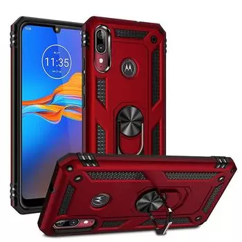 Противоударный чехол для Motorola Moto E6 Plus, защитный противоударный чехол для Moto E6 Plus E 6 + 6plus, военный защитный автомобильный держатель, магнитный чехол for Moto E6 Plus