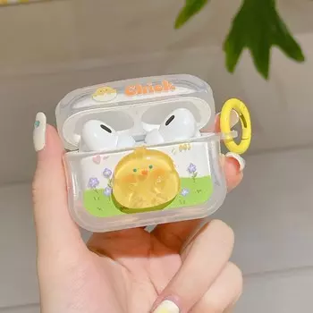 Противоударный чехол для наушников с милым цыплёнком для Airpod 3 1 2, беспроводная зарядная коробка с Bluetooth для Apple Air Pods Pro, 2-й чехол For Airpods 1 2