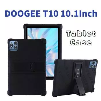 Противоударный чехол для планшета DOOGEE T10 10,1 дюйма, чехол для DOOGEE T10 Android 12, силиконовая подставка, защитная оболочка DOOGEE T10 красный