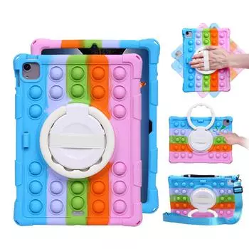 Противоударный чехол для планшета iPad Pro 11 12,9 M2 M1 360, вращающаяся подставка с ремешком на руку, чехол для iPad Air 5 10,9 2022 10th Air 4 2020 Funda iPad Pro 12.9 2022