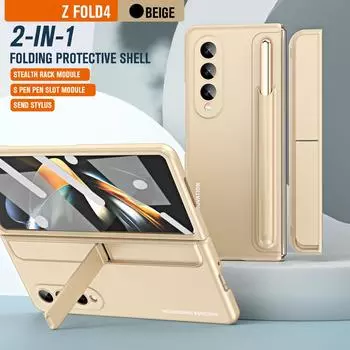 Противоударный чехол для полной защиты тела Zfold4, чехол для Samsung Galaxy Z Fold4 Fold 4, 5 г, Zfold4, пленка из закаленного стекла, принципиально for Samsung Z Fold 4 зелёный
