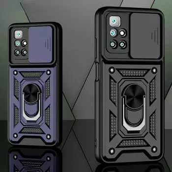 Противоударный чехол для Redmi 10 10 Prime Note 11 10 Pro 10T 10S, защитный чехол для телефона POCO M3 M4 Pro 5G F3 X3 for Redmi 10 чёрный