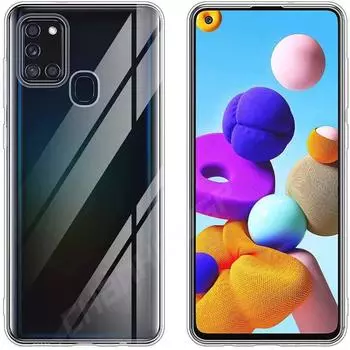 Противоударный чехол для Samsung Galaxy A21S, чехол 6,5 дюйма, A 21S A21, чехол, силиконовый мягкий чехол из ТПУ для Samsung Galaxy A21S, чехлы Samsung A21S прозрачный
