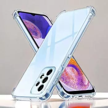 Противоударный чехол для Samsung Galaxy S24 S23 S22 S25 S20 S22 S21 Plus Note 20 Ultra A15 A52 A53 A54 A55 A15 A16 Phone Прозрачный мягкий чехол Samsung S20 чистый