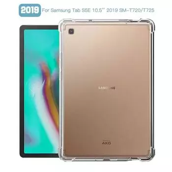 Противоударный чехол для Samsung Galaxy Tab S5E 10,5 2019 S5e SM-T725 T720 10,5, силиконовый прозрачный чехол из ТПУ, чехол Fundas Tab S5e T720 10.5 чистый