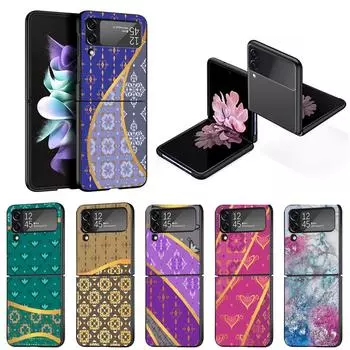 Противоударный чехол для Samsung Galaxy Zflip Z Flip 3 Zflip3 Z Flip 4 5g Zflip4 Flip3 Funda Чехлы с мраморным камнем Жесткая задняя крышка из ПК Samsung Z Flip 5G