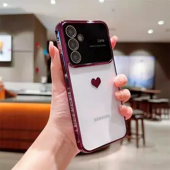 Противоударный чехол для Samsung Glalaxy A14 A54 A53 A52 A23 5G A24 A13 4G Note20 S24 S23 Ultra S22 S21 S20 FE, защитный чехол с полным покрытием объектива For Samsung A23 4G/5G золотой