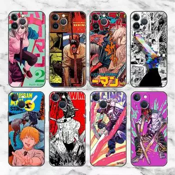 Противоударный чехол для телефона Apple iPhone 14 11 13 12 Pro Max 7 8 6 6S 14 Plus XR X XS max SE Soft Fundas Anime Chainsaw Man iPhone 6 6S
