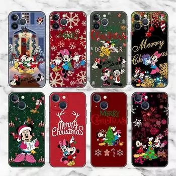 Противоударный чехол для телефона Apple iPhone 14 11 13 12 Pro Max 7 8 6 6S 14 Plus XR X XS max SE Soft Fundas Christmas Mouse iPhone 6 6S
