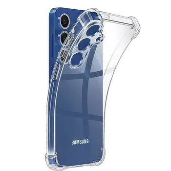 Противоударный чехол для телефона, гибкий силиконовый чехол TPU для Samsung Galaxy S25 Ultra S24 Plus S23 Fe A55 5G A35 A25 A15, прозрачный чехол для iPhone, аксессуары S25 чистый