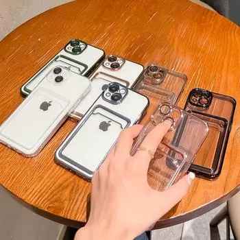 Противоударный чехол для телефона с покрытием для iPhone 15 14 11 12 13 Pro Max с защитной пленкой для объектива, чехол-кошелек, держатель для карт iPhone 13 Pro Max золотой